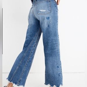Rivet & Thread / Madewell wide-leg crop jeans 28